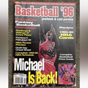 Sports Card Presents Basketball ‘96 Magazine Michael Jordan Chicago Bulls